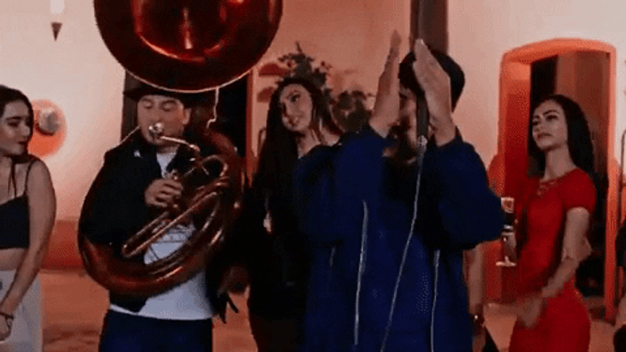 Mexican Joe Diaz Tuba Singing And Dancing GIF