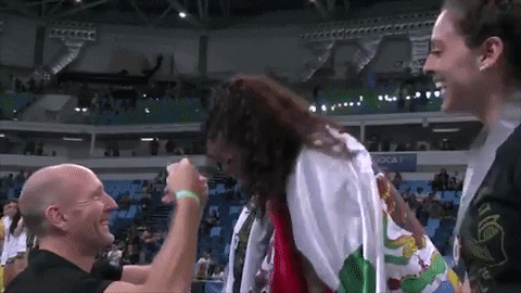 Mexico Flag Champion Girl GIF