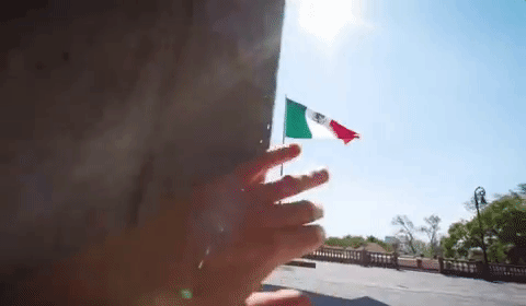 Mexico Flag In The Middle GIF