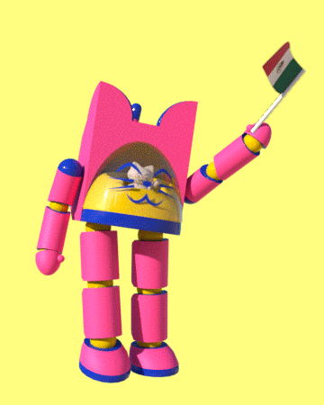 Mexico Flag Mexican Robot GIF