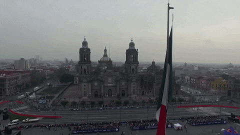 Mexico Flag Plaza De La Constitucion GIF