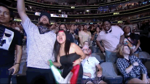 Mexico Flag Shakes Inside Stadium GIF