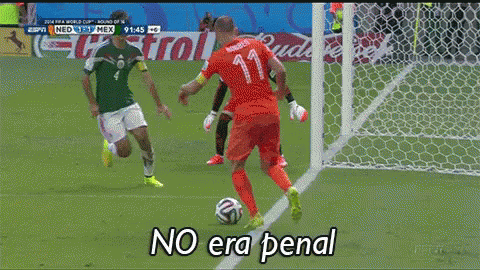 Mexico Soccer Player Arjen Robben Kicking Ball GIF