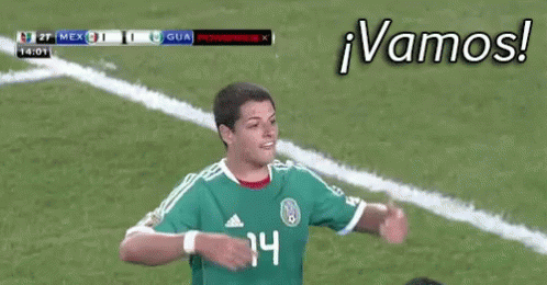 Mexico Soccer Player Javier Hernandez Balcazar Rallying Crowd GIF