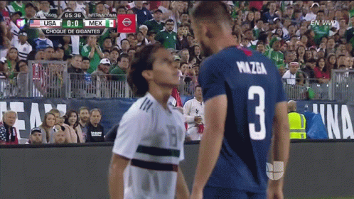 Mexico Soccer Player Matt Miazga Face Off GIF