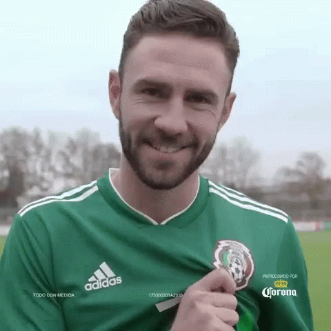 Mexico Soccer Player Miguel Layun Kissing Logo GIF