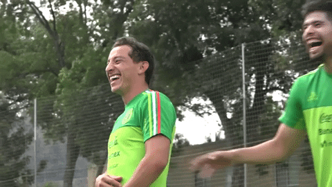 Mexico Soccer Team Members Having Fun GIF
