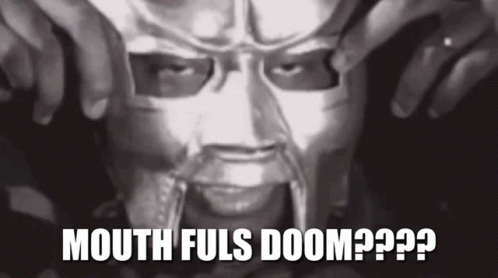 Mf Doom Mask On GIF
