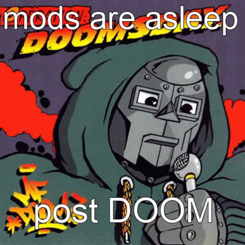 Mf Doom Mods Are Asleep GIF