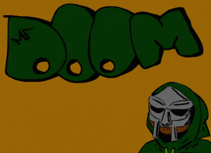 Mf Doom Drifting Text GIF