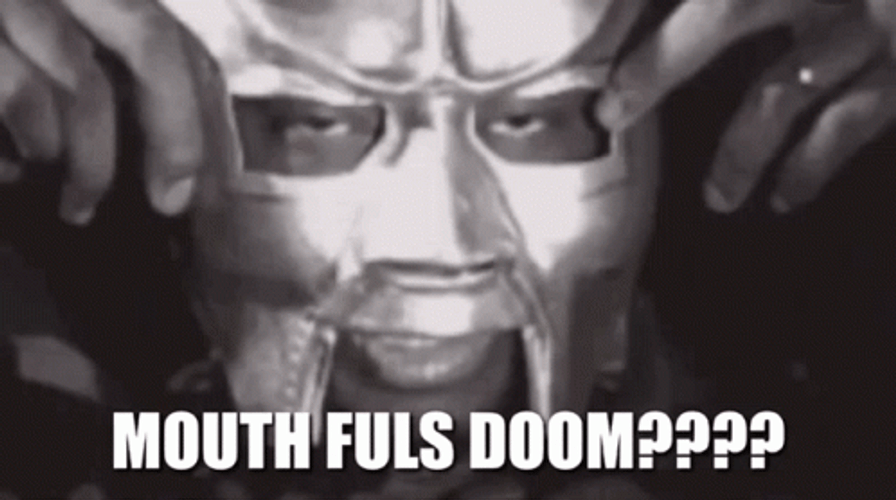 Mf Doom Mask On GIF