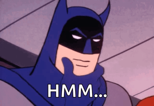 Mhmm Animated Batman GIF