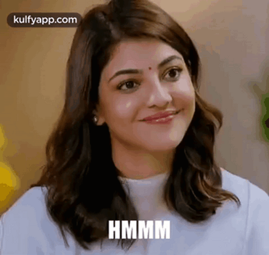 Mhmm Kajal Aggarwal Nodding GIF