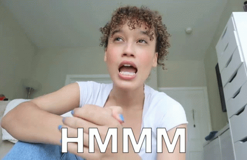 Mhmmm Woman Deep Thinking GIF