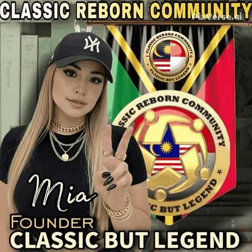 Mia Founder Of The Classic Reborn Community Is Shown On A Poster GIF