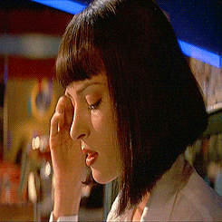 Mia Wallace Celebrity Milkshake GIF