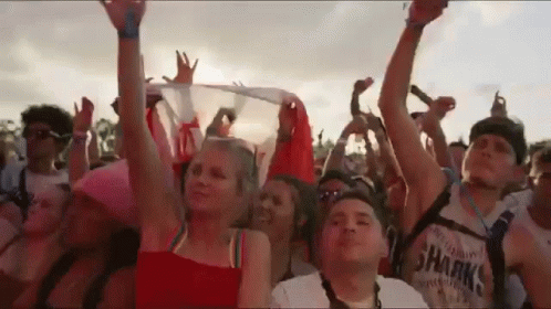 Miami Crowd Of Fans Is Jumping GIF