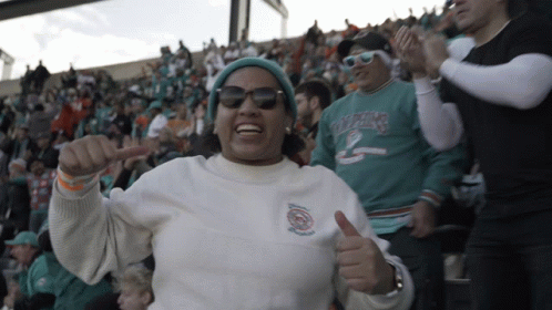 Miami Dolphins Fan Thumbs Up