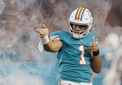 Miami Dolphins Football Player Number 1 Jersey