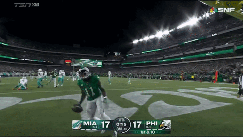 Miami Dolphins Vs Philadelphia Eagles Football Game GIF