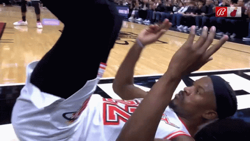 Miami Heat Jimmy Butler Finger Gun Celebration GIF