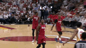 Miami Heat Running Backwards GIF