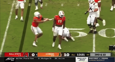 Miami Hurricanes Rough Game GIF