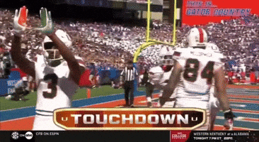 Miami Hurricanes Touchdown GIF