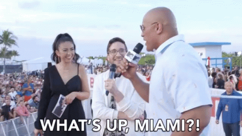 Miami The Rock In Miami GIF