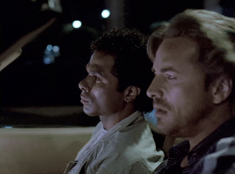 Miami Vice Don Johnson Philip Michael Thomas GIF