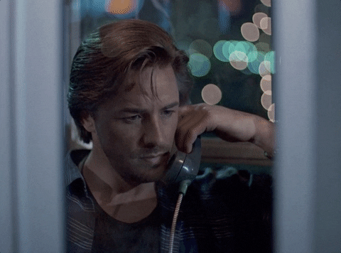 Miami Vice Don Johnson Talking On Phone GIF