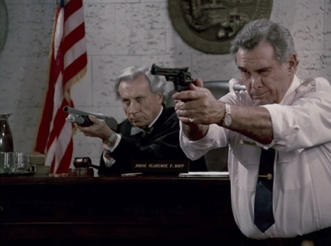 Miami Vice Harold Bergman Court Stand Off GIF