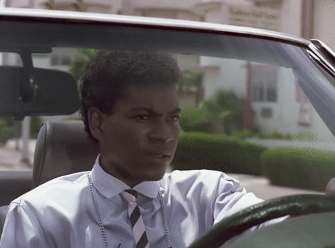 Miami Vice Ricardo Tubbs Driving Sports Car GIF