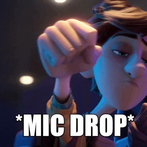 Mic Drop Spies In Disguise GIF