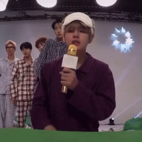 Mic Mike Drop Kim Taehyung GIF