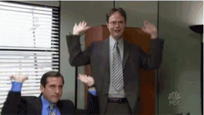 Michael And Dwight Celebrating Work Anniversary Meme GIF