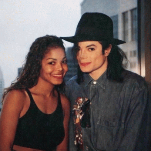Michael And Janet Jackson Siblings GIF