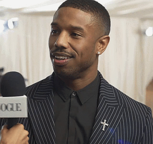 Michael B Jordan Interview GIF