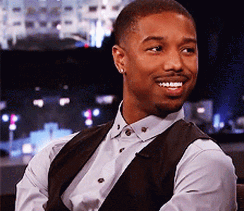 Michael B Jordan Laugh GIF