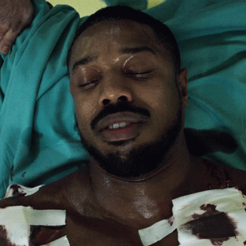 Michael B Jordan Opening Eyes GIF