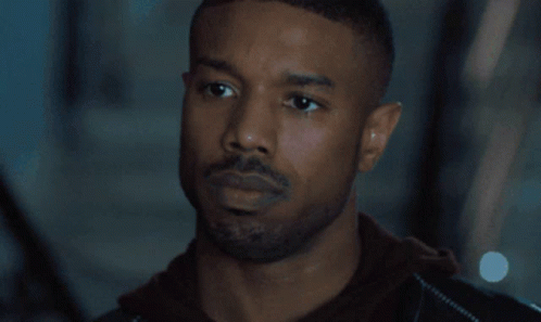 Michael B Jordan Staring To The Man GIF