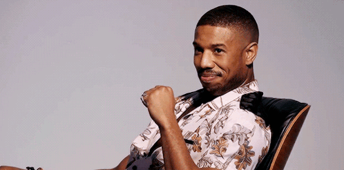 Michael B Jordan Wink And Smile GIF