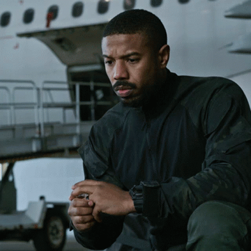 Michael B Jordan Worried Face GIF