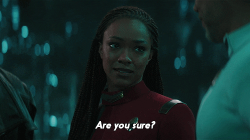 Michael Burnham You Sure GIF