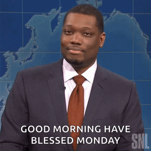 Michael Che Blessed Monday GIF