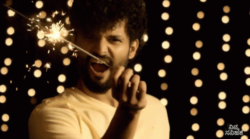 Michael Holding Sparkler Firecracker GIF
