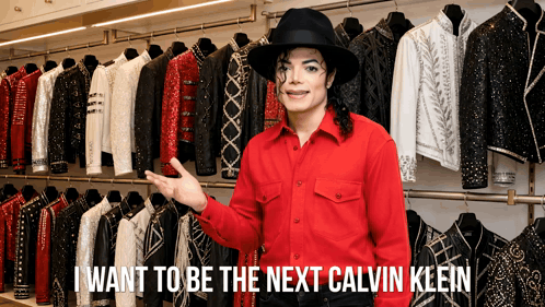 Michael Jackson Calvin Klein GIF