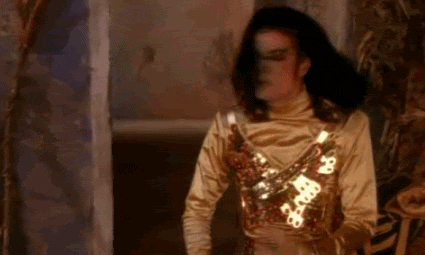 Michael Jackson Fixing His Collar GIF