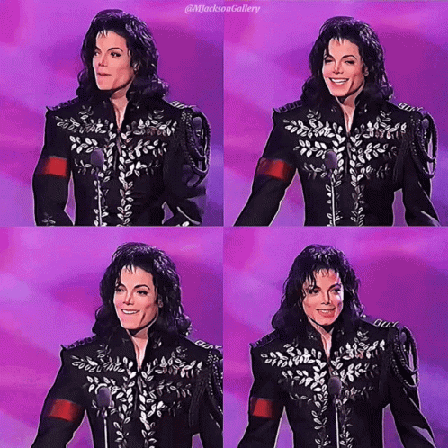 Michael Jackson Four Picture Collage Jackson Gallery