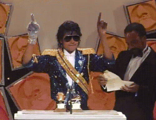 Michael Jackson Grammys Hands Up GIF
